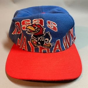 Vintage APEX ONE Kansas Jayhawks Snapback Cap Hat